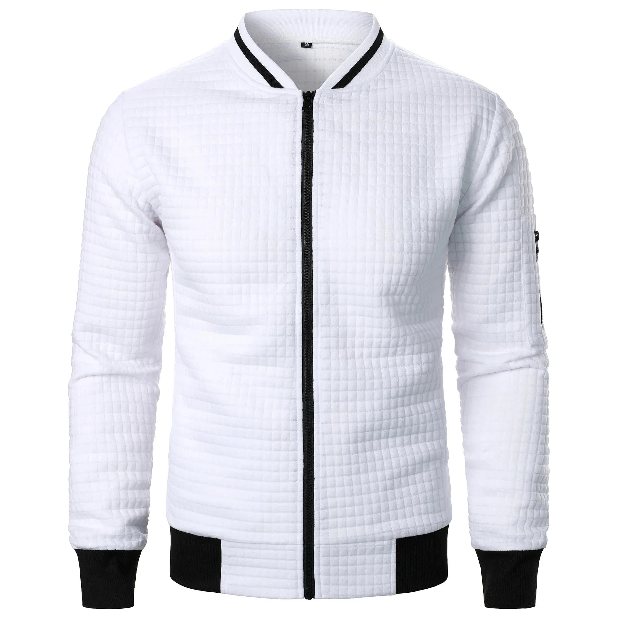 Enkel å style herrecardigan med glidelås, et allsidig plagg for alle anledninger.