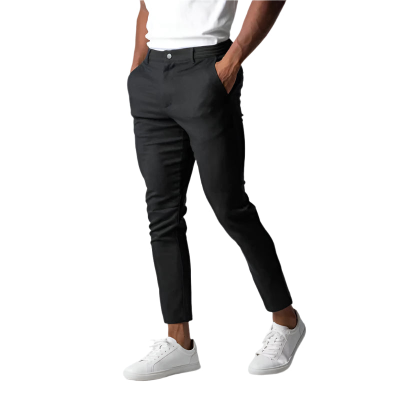 Herrechinos med stretch for optimal komfort, moderne passform. Perfekt for casual og smartcasual antrekk.