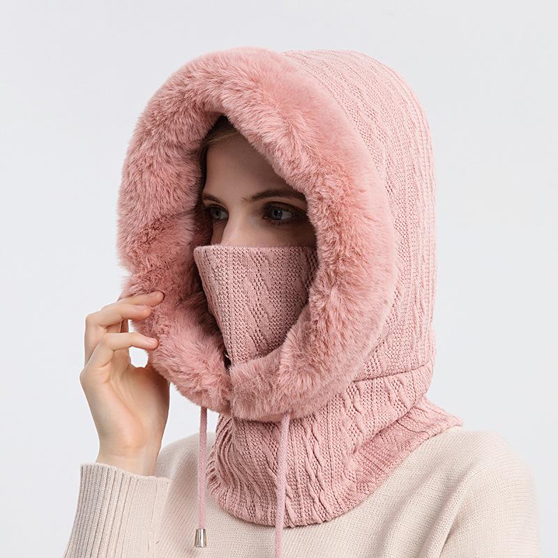 "Hette-skjerf for kvinner i flere farger, varm og stilig, ideell for vinter, laget av luksuriøs polyester."