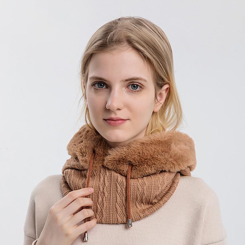 "Hette-skjerf for kvinner i flere farger, varm og stilig, ideell for vinter, laget av luksuriøs polyester."