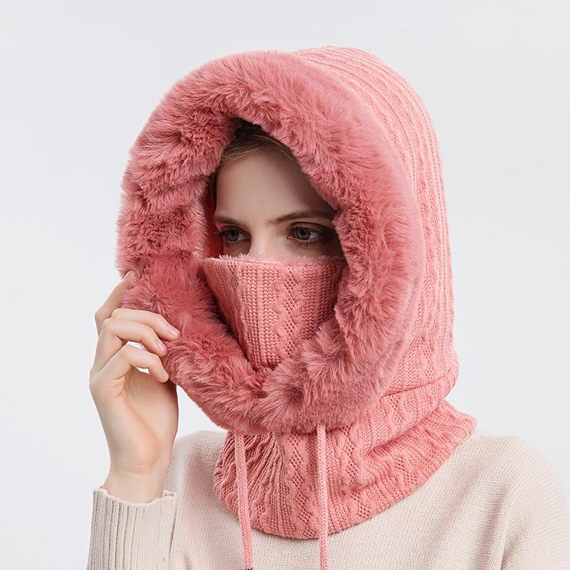 "Hette-skjerf for kvinner i flere farger, varm og stilig, ideell for vinter, laget av luksuriøs polyester."