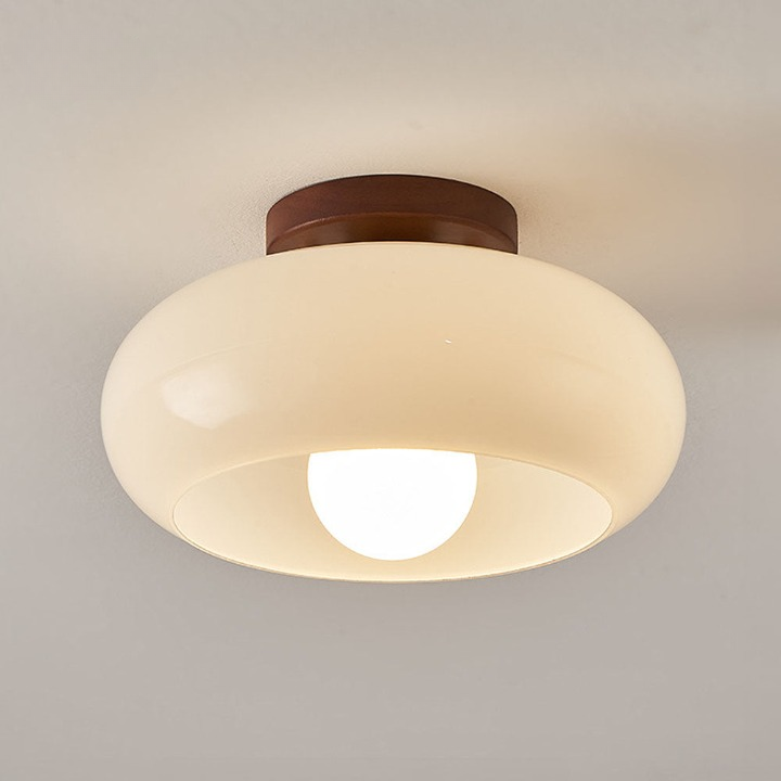 Vintage white small ceiling lamp - Classic style for the hallway