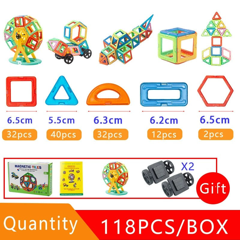 Magnetic Building Blocks for Children - Creative Play and Learning