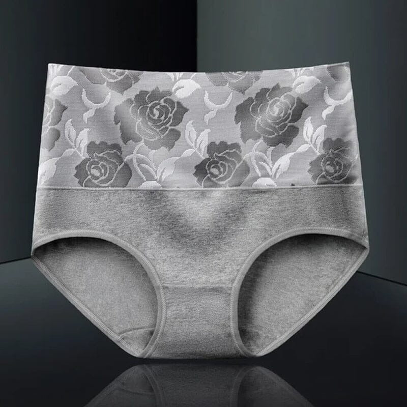 High waist panties - Floral pattern - Comfortable and elegant