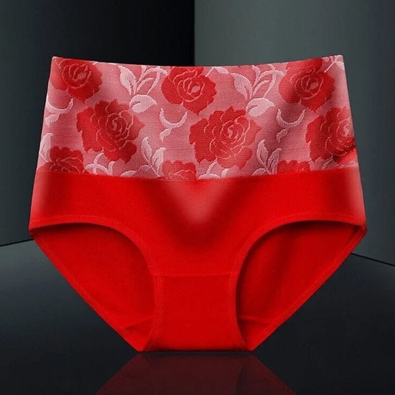High waist panties - Floral pattern - Comfortable and elegant