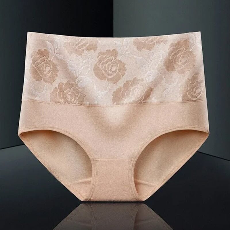 High waist panties - Floral pattern - Comfortable and elegant