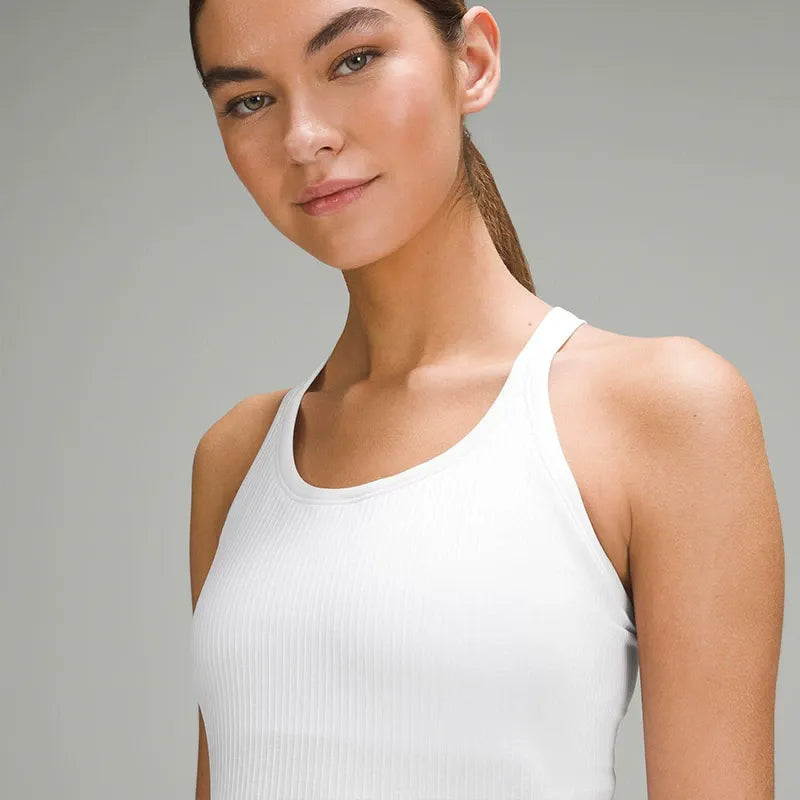 Seamless Tank Top with Built-in Bra - Comfort & Style
