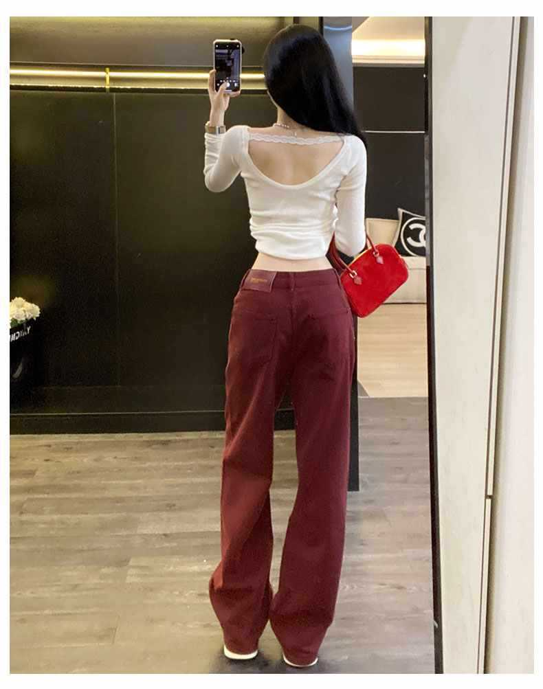 Stilige jeans med rette ben til dame