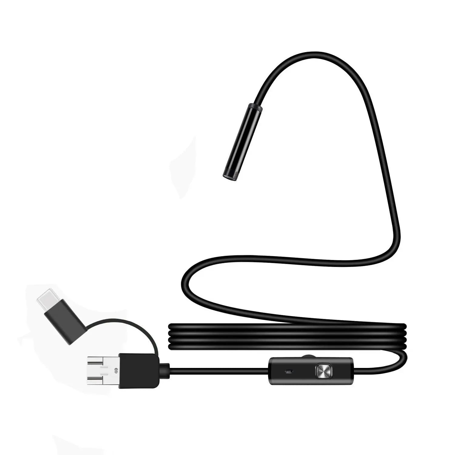Inspeksjonskamera med 5,5 mm vanntett sonde for effektiv feilsøking, rør- og motorinspeksjon.