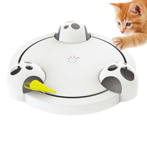 Robust interaktiv katteleke med Pounce-funksjon som gir spennende og uforutsigbar lek for katten.