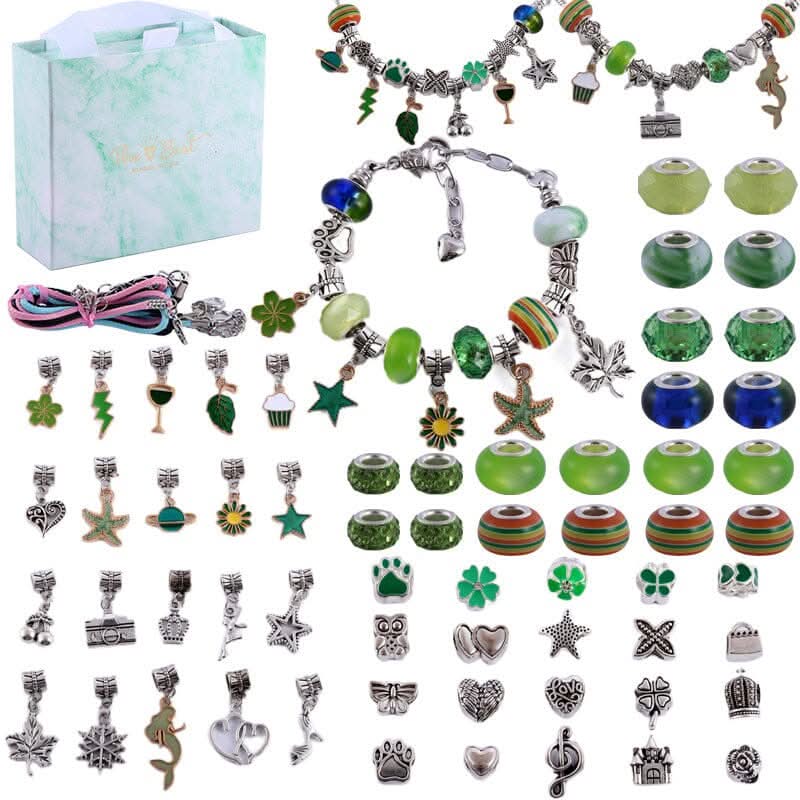 Jenters kreativt lek: Armbåndssett som oppmuntrer til å designe og skape egne smykker.
