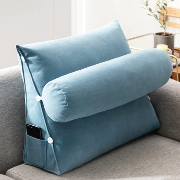 Ergonomisk kilepute for ryggstøtte. Justerbar vinkel for bedre holdning, smertelindring og avslapning.