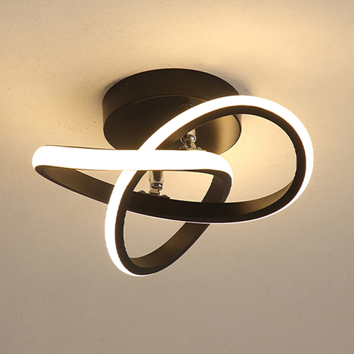 Justerbar moderne taklampe med 3 ringer; tilbyr 3 lysmoduser for fleksibel, stilfull belysning og dekor i rom.