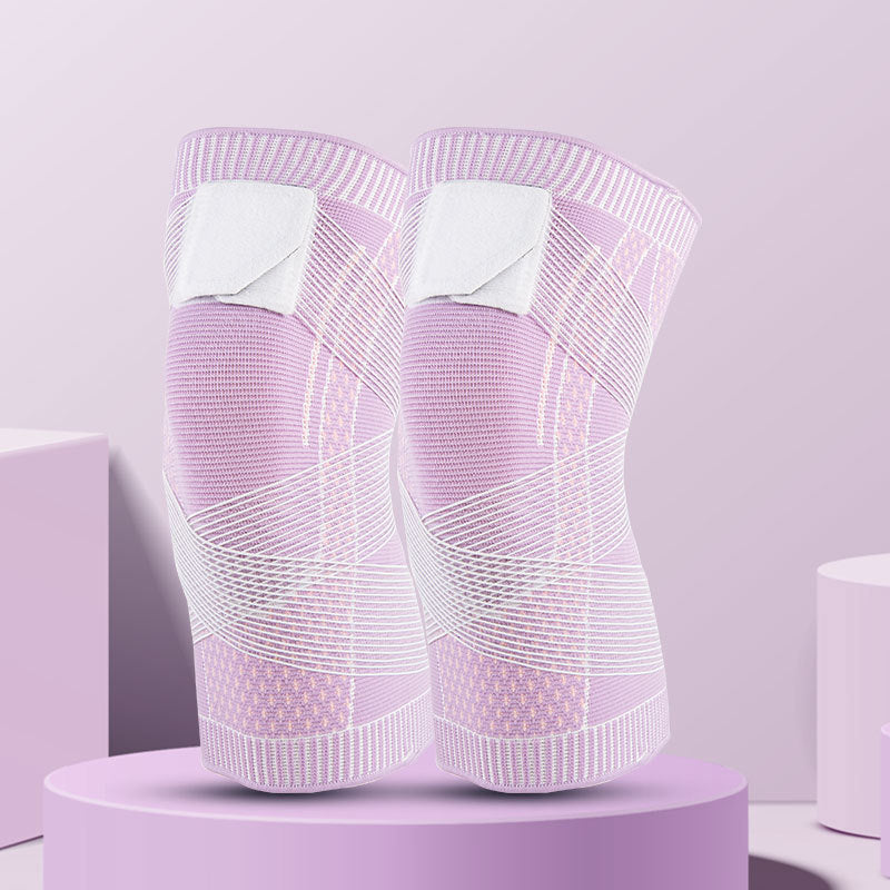 "Justerbare nylon knebeskyttere i blått, komfortabel og pustende design, med justerbar stropp for optimal støtte"