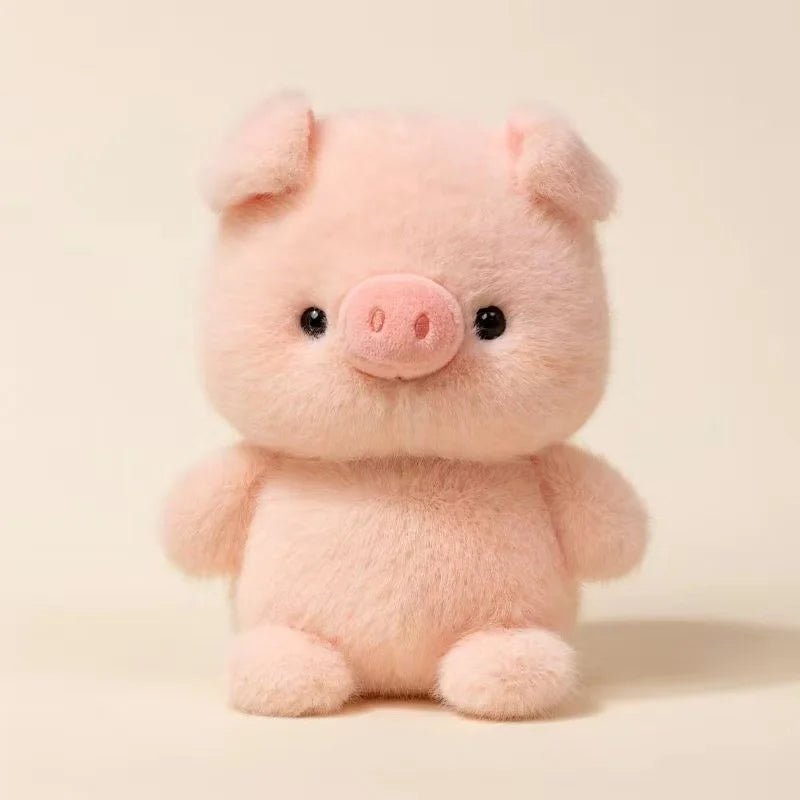 Miljøbilde med kawaii plysjdyr, fremhever dets myke tekstur og design