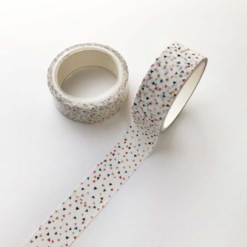 DIY-kunstutstyr: 5 ruller kawaii washi-tape med søte motiver for planleggerdekorasjon.