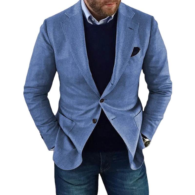 Klassisk herreblazer for en elegant og stilren look, perfekt til business, fest og bryllup.
