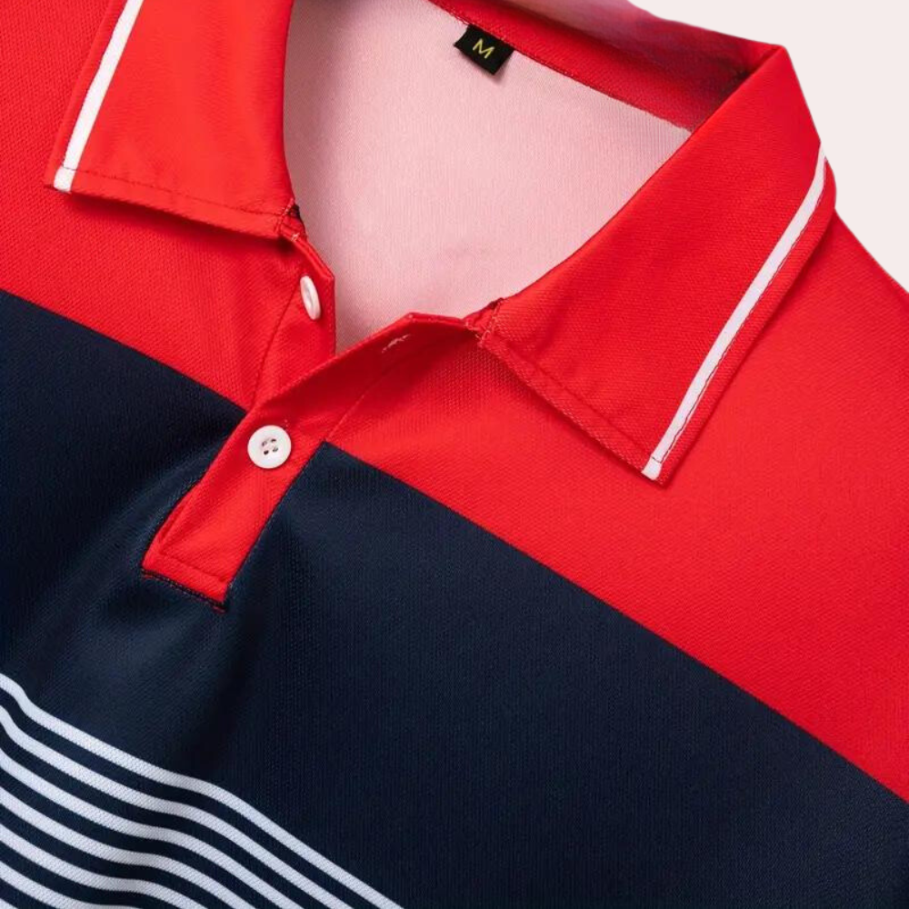 Stilfull og maskulin herrepoloshirt. En komfortabel klassiker for hverdagsbruk, vår-, høst- og vinterklær.