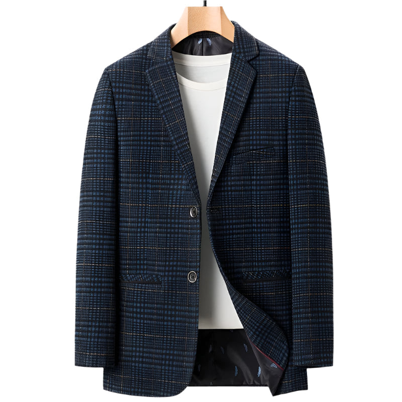 Klassisk sort herreblazer for formelle anledninger. Skreddersydd passform for en elegant stil.