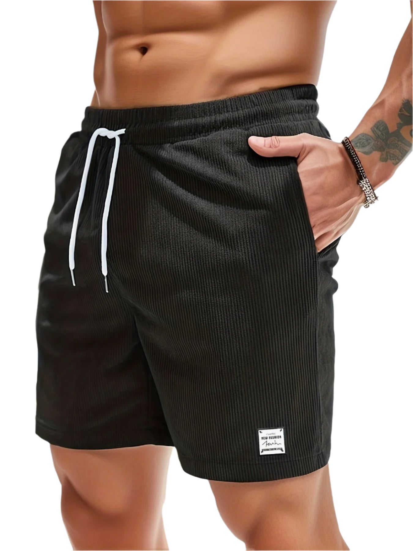 Komfortabel herreshorts med fleksibel midje for avslappet fritid.