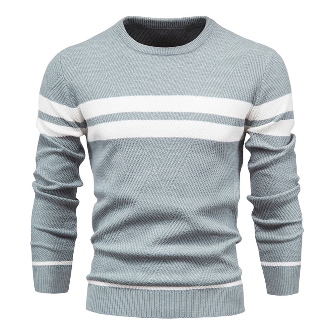 Komfortabel herresweater med o-hals for en avslappet og uformell stil, ideell for daglig bruk.