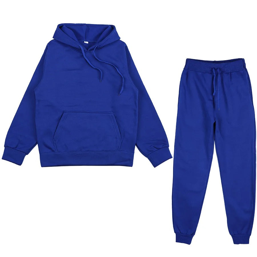 Casual treningsdress for kvinner, komplett med romslig hettegenser og snøring i livet