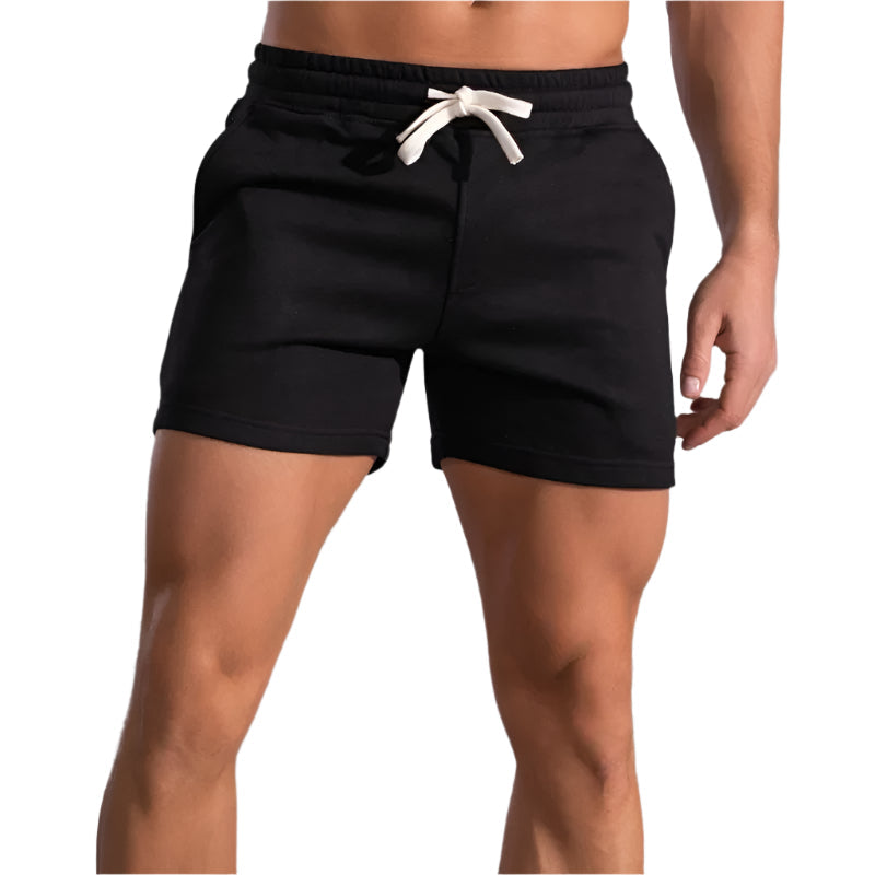 Komfortable grå herreshorts for menn. Ideell sommershorts for fritid, hverdagsbruk og en stilfull sommer.