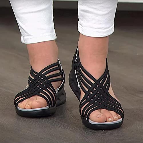 Komfortsko for damer: sporty sandaler med demping og antiskli, perfekt for sommeraktiviteter.