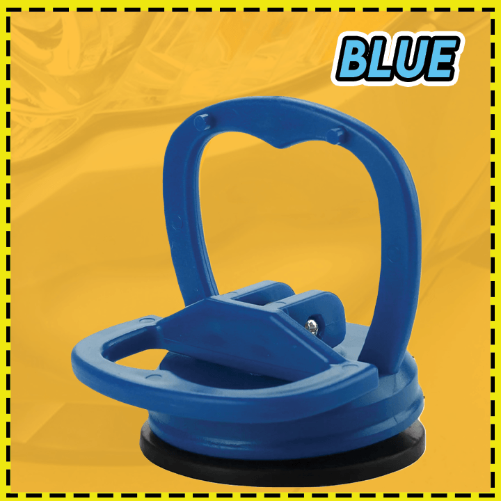 Kraftig blå sugkoppløfter for enkel bil bulkreparasjon med ergonomisk håndtak og gummi for solid grep.