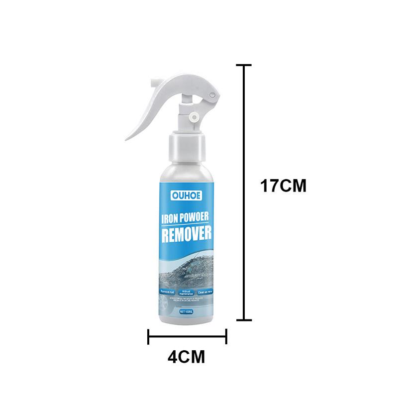 "Kraftig RustOut spray fjerner rust øyeblikkelig fra metalloverflate, gir skinnende glans og langvarig beskyttelse."