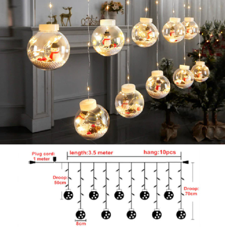 Lilla kuleformede LED-julelys for magisk feststemning. Dekorativ belysning for innendørs/utendørs bruk.