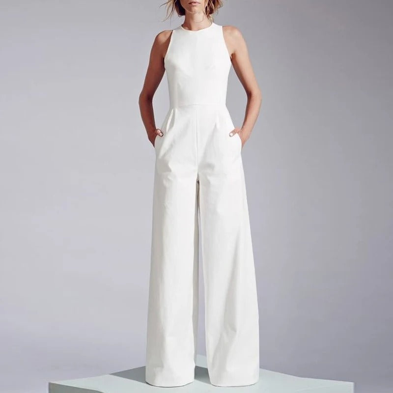 Komfortabel casual playsuit for kvinner, vide ben og tanktopp stil for hverdag og mote.