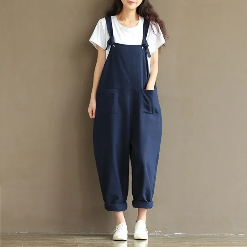 Moderne kvinner harem jumpsuit, kombinerer komfort med en stilig hverdagsløs passform.