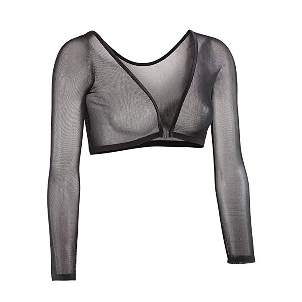 Kvinner sømløs armformer for glatte, slankende armer. Komfortabel kompresjon shapewear topp.