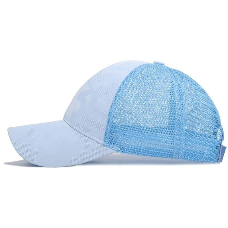 Komfortabel baseballcap med pustende stoff og justerbar borrelås for kvinner på farten.