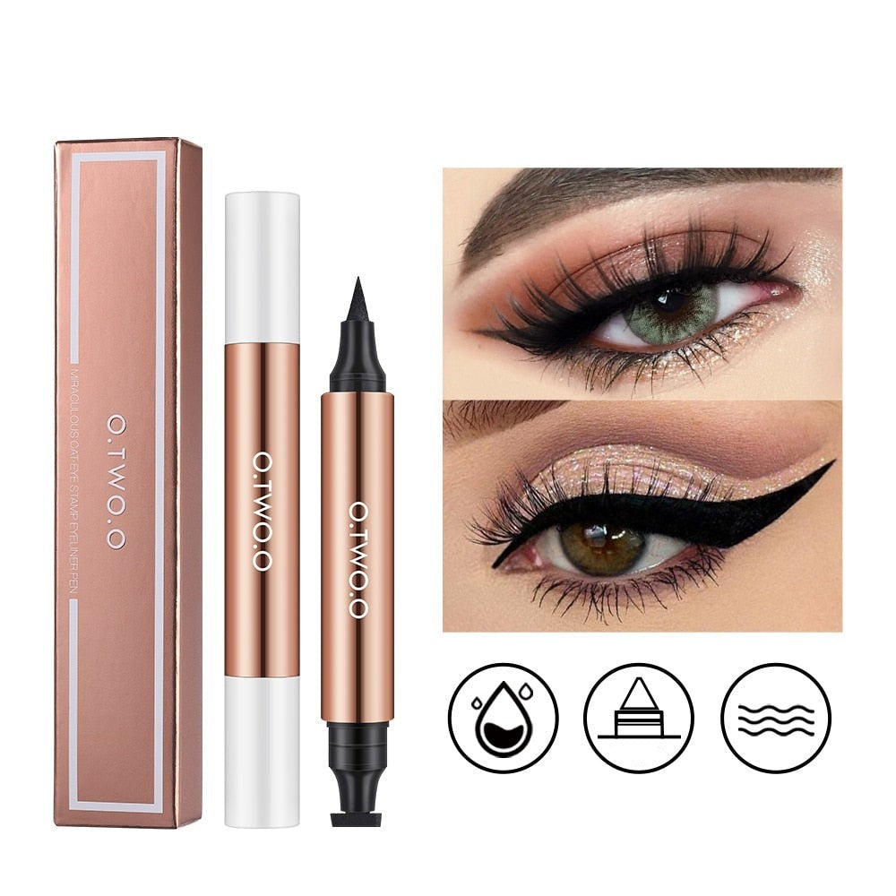 Kvinners vinget eyeliner stempel for enkel påføring. Vanntett, flytende sminke, perfekt øyemakeup.