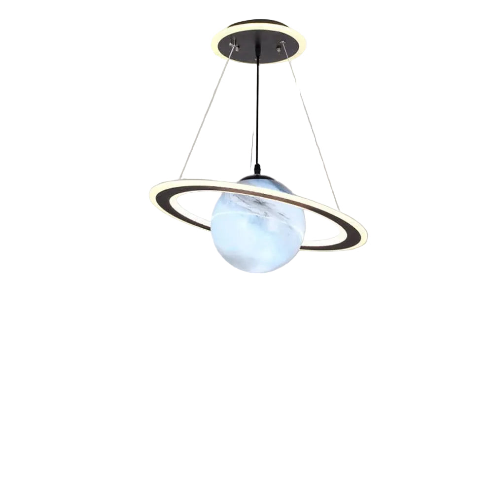 LED hengelys til barnerom med magisk planetdesign og energisparing.