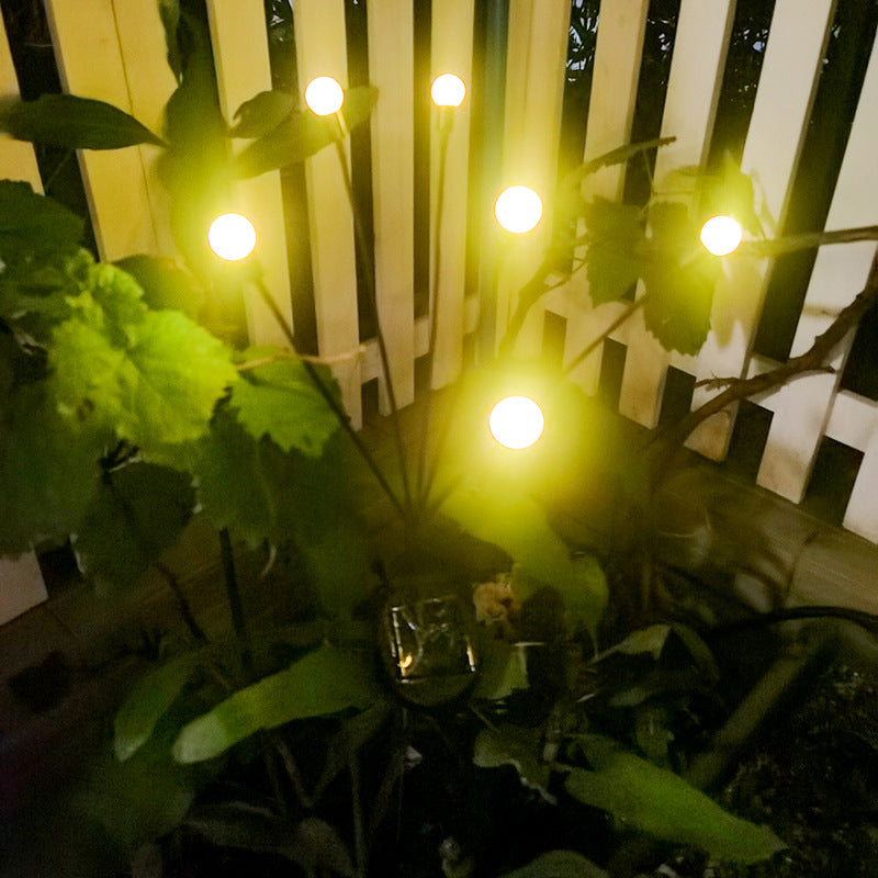"LED ildflue solcellelys for hagen, svaiende, fargeendring, grasiøs bevegelse, solcelledrevet, dekorativ belysning"