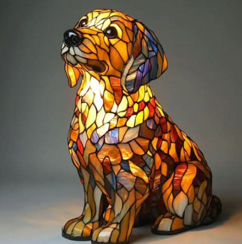 Gaveide: LED nattlampe i hundedesign, koselig og dekorativ