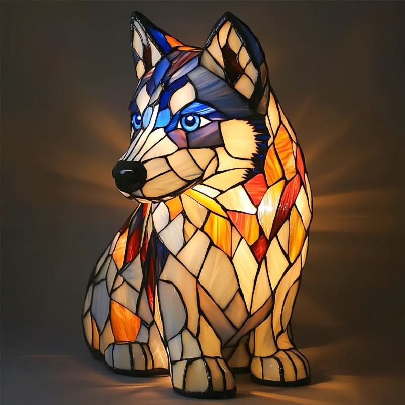 Unikt design LED nattlampe, hundefigur, bærbar USB-lampe