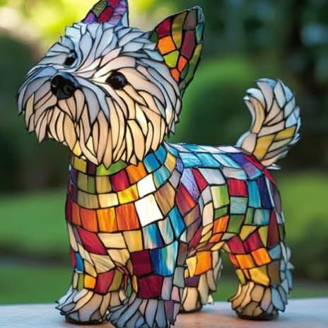 LED nattlampe med dyremotiv (hund), skaper magisk stemning
