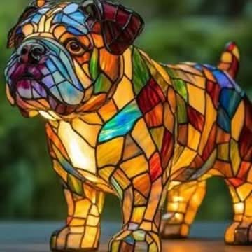 Praktisk USB LED lampe, hund, nattlys med unikt design