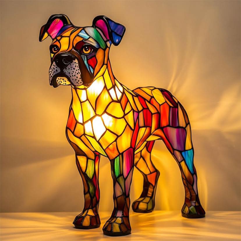 Hundedesignet LED nattlampe, perfekt som nattlys eller dekor