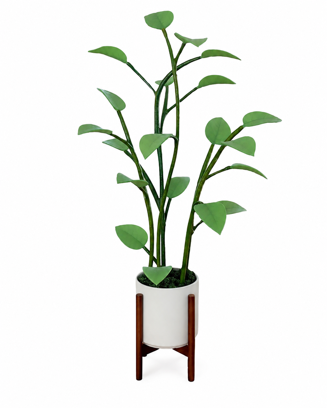 LED planteformet lampe med dynamisk fargeveksling, perfekt for moderne interiør og stemningslys.