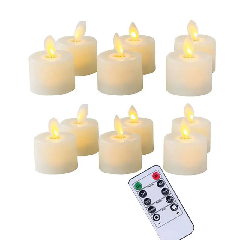 Elegant LED telys med rolig bevegelig flamme, et must for stemningsskapende innredningsdetaljer
