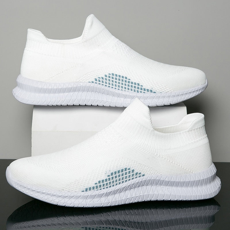 Moderne herresneakers. Lettvekt, pustende og komfortabel for lange dager. Perfekt fritids- og joggesko.