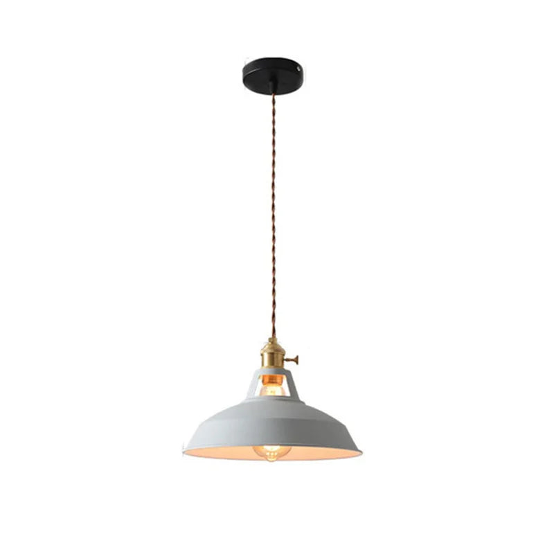 "Luksuriøs nordisk pendellampe i blå med industrielt design og minimalistisk stil, justerbar lengde for moderne hjem."