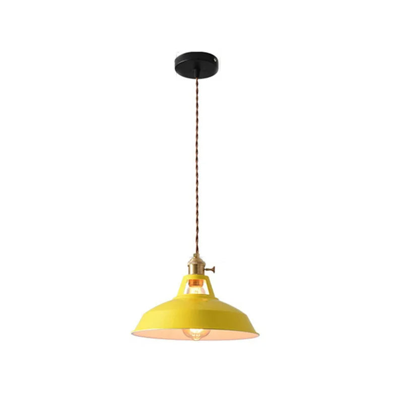 "Luksuriøs nordisk pendellampe i blå med industrielt design og minimalistisk stil, justerbar lengde for moderne hjem."