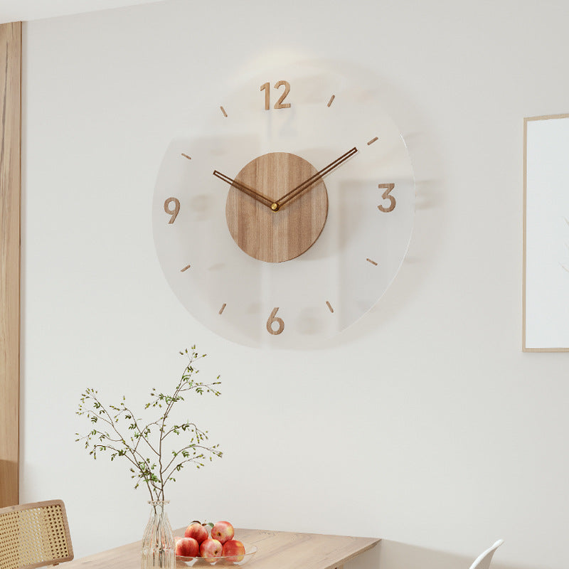 Elegant og minimalistisk veggklokke. Perfekt moderne hjemmedekor for stue, soverom eller kontor.