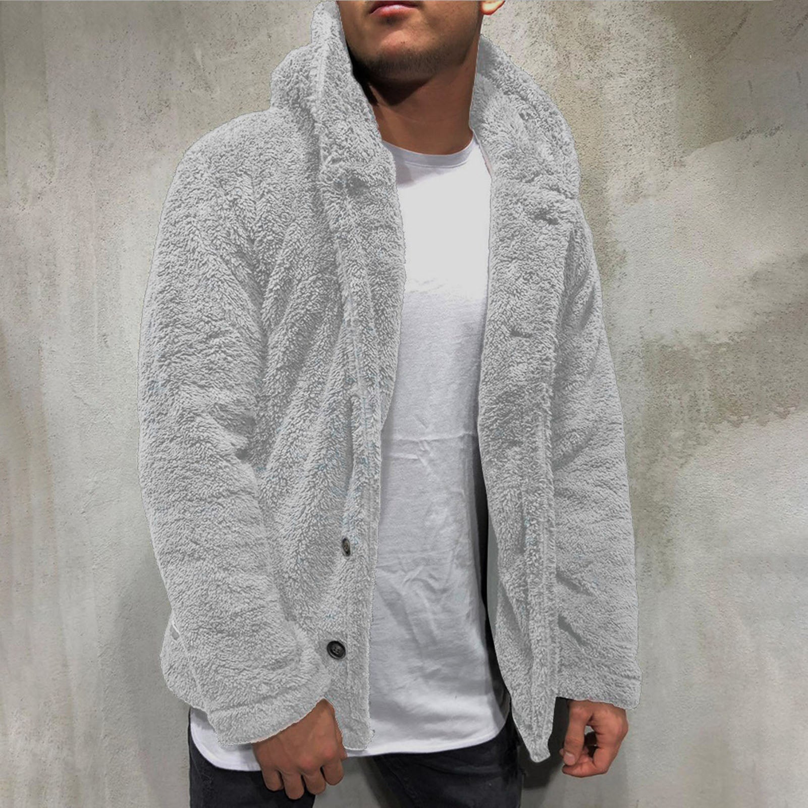 Varm herre fleecejakke, myk og slitesterk for både casual stil og friluftsaktiviteter.